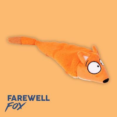 Show full view: FuzzYard Farewell Fox Squeaky Stuffing-Free Plush Dog Toy slide 7 of 9