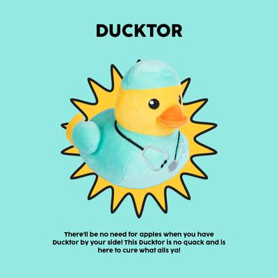 Show full view: FuzzYard Ducktor Squeaky Plush Dog Toy slide 7 of 9