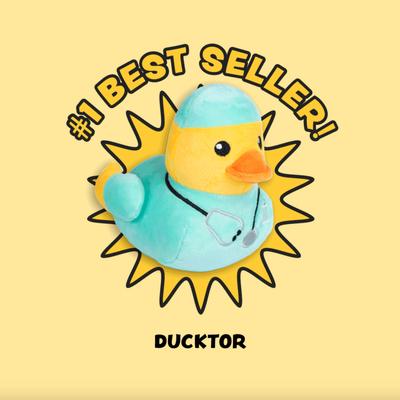 Show full view: FuzzYard Ducktor Squeaky Plush Dog Toy slide 6 of 9