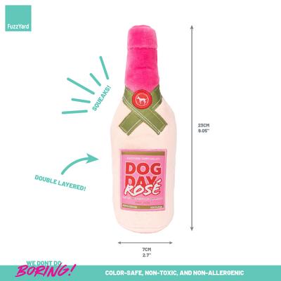 Show full view: FuzzYard Dog Day Rose Squeaky Plush Dog Toy slide 5 of 6