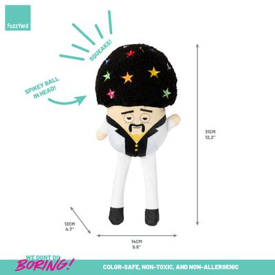 Show full view: FuzzYard Disco Randy Mushroom Squeaky Plush Dog Toy slide 4 of 7