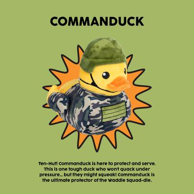 Show full view: FuzzYard Commanduck Squeaky Plush Dog Toy slide 8 of 11