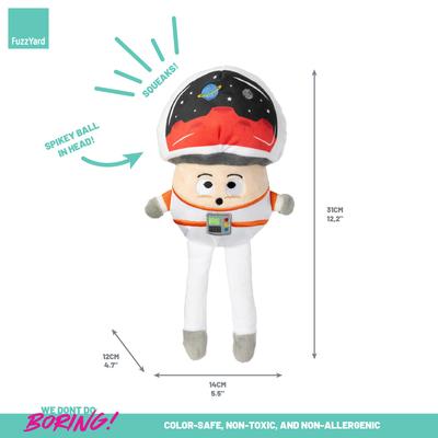 Show full view: FuzzYard Cosmo Mushroom Squeaky Plush Dog Toy slide 4 of 7