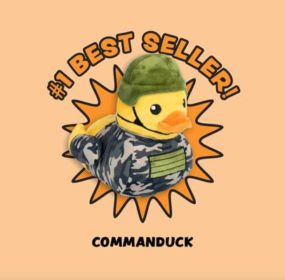 Show full view: FuzzYard Commanduck Squeaky Plush Dog Toy slide 7 of 11