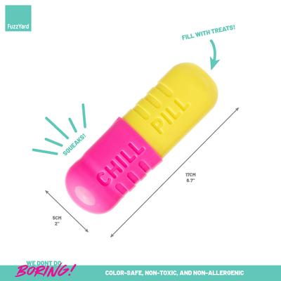 Show full view: FuzzYard Chill Pill Treat Dispensing Dog Toy slide 6 of 11