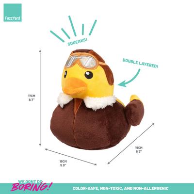 Show full view: FuzzYard Amelia Quackhart Squeaky Plush Dog Toy, Large slide 5 of 9