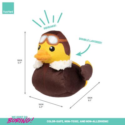 Show full view: FuzzYard Amelia Quackhart Squeaky Plush Dog Toy, Small slide 5 of 9