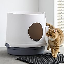 HANAMYA Scoop Scratcher Cat Litter Box, 5-10 lbs