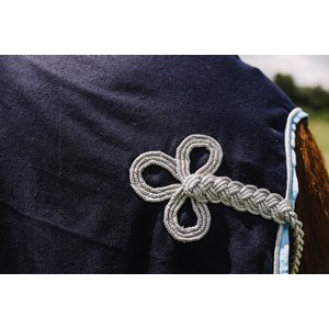 Centaur Wool Dress Horse Cooler, Navy/Lt Blue/Silver, X-Large Horse