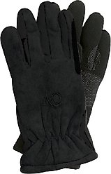 Ovation Lds Polar Suede Fleece Barn Glove, Black/Black, Large
