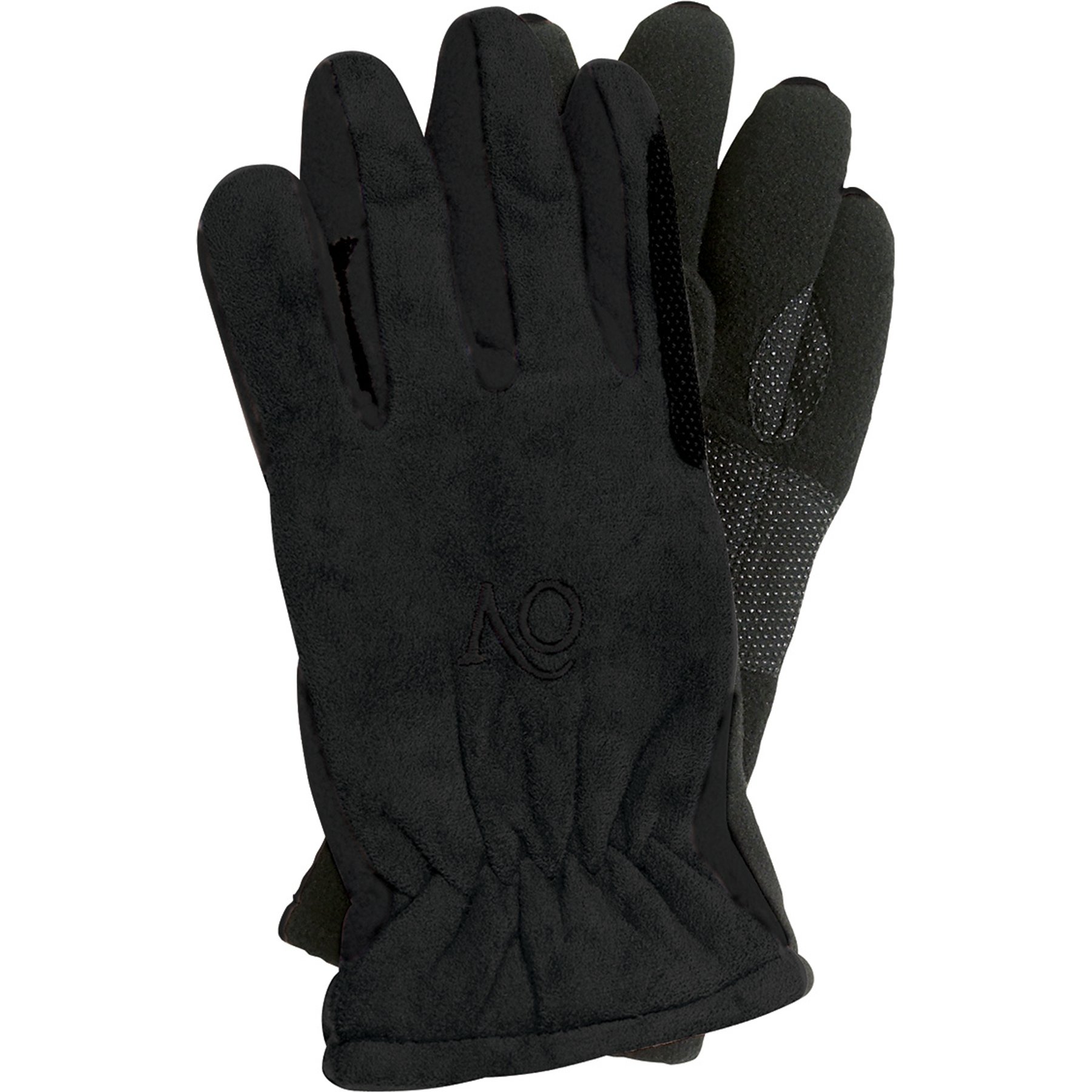 Ovation Lds Polar Suede Fleece Barn Glove, Black/Black, Small