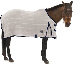 Centaur Irish Knit Horse Sheet, Natural/Navy, 72