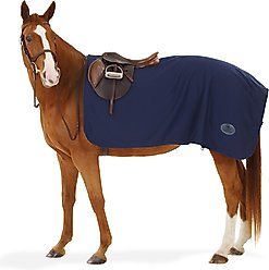 Centaur Turbo-Dry Exercise Horse Sheet, Navy, Cob