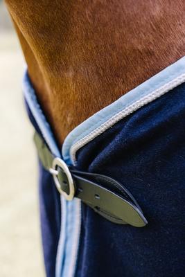 Show full view: Centaur Wool Dress Horse Cooler, Navy/Lt Blue/Silver, Cob slide 5 of 5