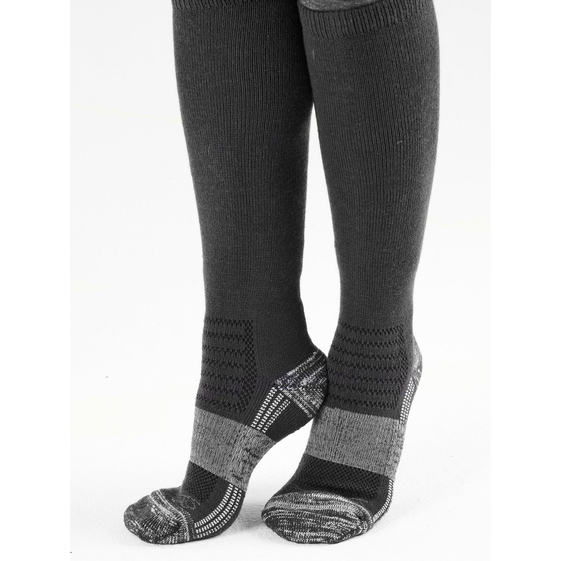 Ovation OV Merino Wool Pro Horse Riding Sock, Charcoal