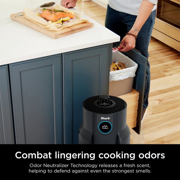Shark Air Purifier MAX with Never Change HEPA, Black