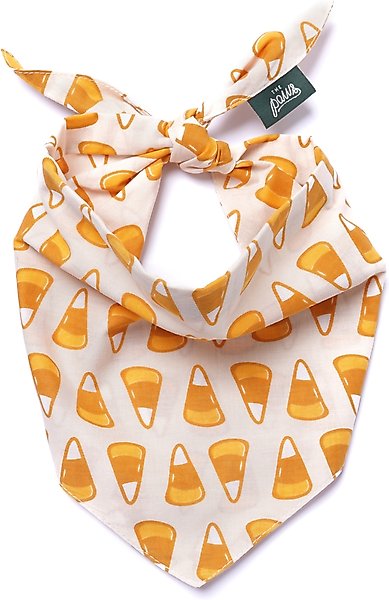 Show full view: The Paws Candycorn Dog Bandana, Medium slide 1 of 6