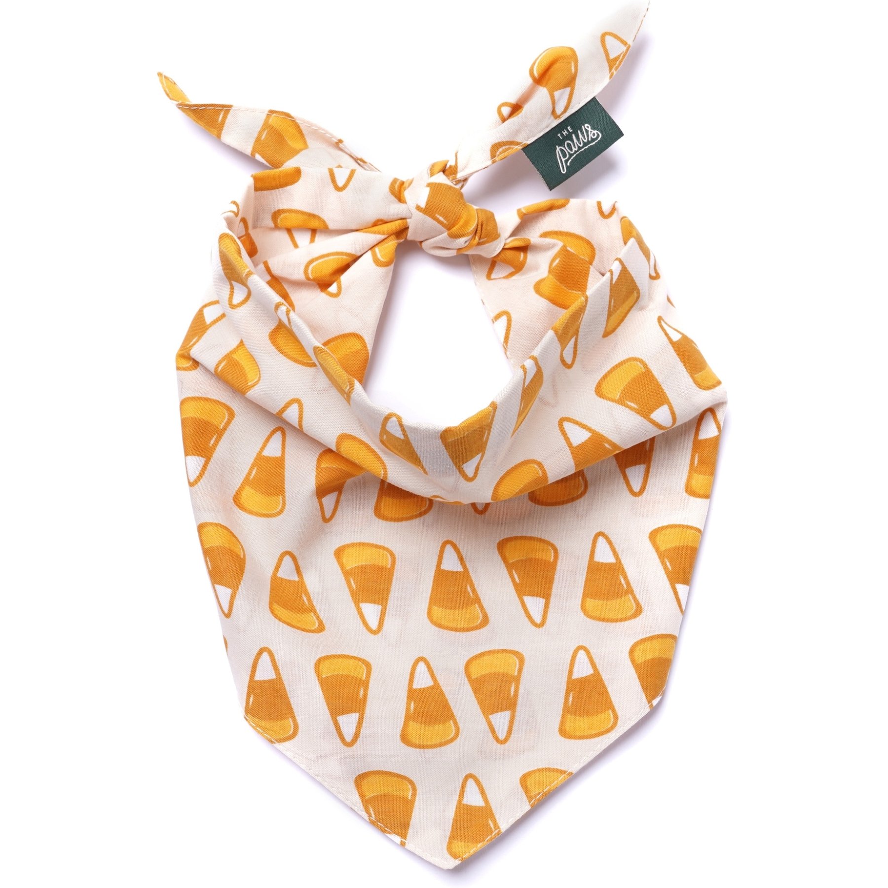 The Paws Candycorn Dog & Cat Bandana, Large