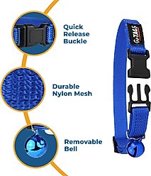 GoTags Nylon Personalized Tag with Bell Breakaway Cat Collar, Black slide 2 of 6