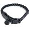 Show in main carousel: Found My Animal Rope & Leather Dog & Cat Collar, Matte Black, X-Large: 25-in neck, 1-in wide slide 1 of 1