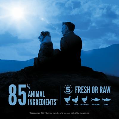 Show full view: ORIJEN Wild Reserve Free-Run Chicken & Grains Dry Dog Food Recipe, 4-lb bag slide 6 of 12