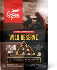 ORIJEN Wild Reserve Farm-Raised Beef & Lamb Dry Dog Food, 12-lb bag