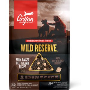 ORIJEN Wild Reserve Farm-Raised Beef & Lamb Dry Dog Food, 12-lb bag