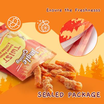 Show full view: Jungle Calling Skinless Chicken Gluten-Free & Grain-Free Wrapped Sweet Potato Chewy Dog Treats, 10.6-oz slide 9 of 11