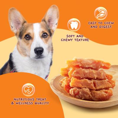 Show full view: Jungle Calling Skinless Chicken Gluten-Free & Grain-Free Wrapped Sweet Potato Chewy Dog Treats, 10.6-oz slide 7 of 11