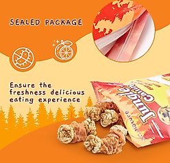 Jungle Calling Chicken Wrapped Knotted Beef Tendon Bones Dog Chew, 10.6-oz slide 2 of 8