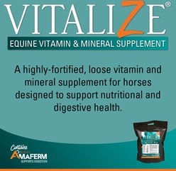 Vitalize Vitamin & Mineral Powder Supplement for Horses, 12-lb slide 2 of 5