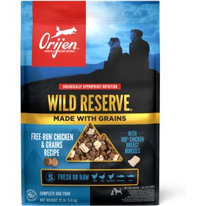 ORIJEN Wild Reserve Free-Run Chicken & Grains Dry Dog Food Recipe, 12-lb bag