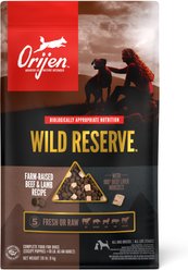 ORIJEN Wild Reserve Farm-Raised Beef & Lamb Dry Dog Food, 20-lb bag