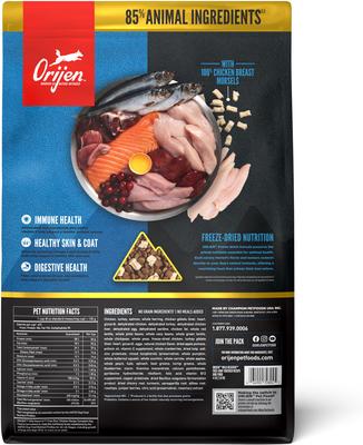 Show full view: ORIJEN Wild Reserve Free-Run Chicken Dry Dog Food, 4-lb bag slide 3 of 12