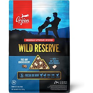 ORIJEN Wild Reserve Free-Run Chicken Dry Dog Food, 4-lb bag
