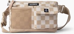 Cleverpup Dog Walk & Train Sling Bag with Poop Bag Dispenser & Treat Pocket, Checkerboard slide 2 of 6