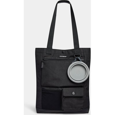 Cleverpup Cleverpup Park Pack 2-Piece Dog Gear Tote with Travel Bowl, Graphite