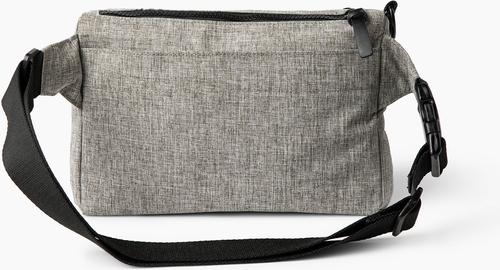 Show full view: Cleverpup Dog Walk & Train Sling Bag with Poop Bag Dispenser & Treat Pocket, Heather Grey slide 6 of 10