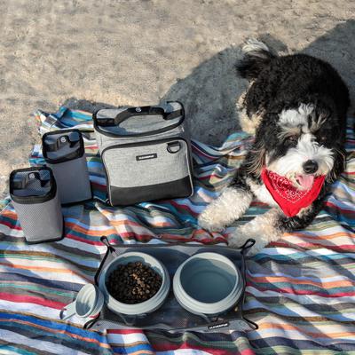 Show full view: Cleverpup Bistro Box 7-Piece Dog Food Travel Kit, Heather Grey, Large: 12-cup slide 9 of 12