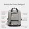 Show in main carousel: Cleverpup Porter Dog Gear Backpack, Heather Grey slide 3 of 7
