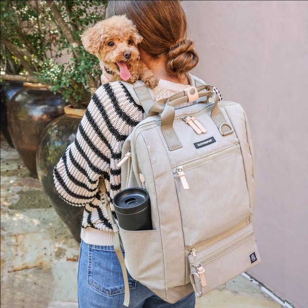 Show full view: Cleverpup Porter Dog Gear Backpack, Sand slide 5 of 7