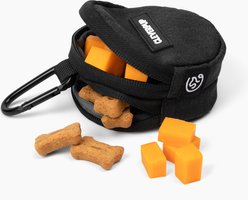 Cleverpup Snackpack Double Insulated Dog Treat Pouch, Graphite