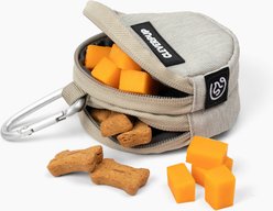 Cleverpup Snackpack Double Insulated Dog Treat Pouch, Sand