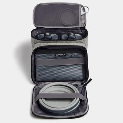 Show full view: Cleverpup Bistro Box 7-Piece Dog Food Travel Kit, Heather Grey, Large: 12-cup slide 6 of 12
