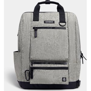Cleverpup Porter Dog Gear Backpack, Heather Grey