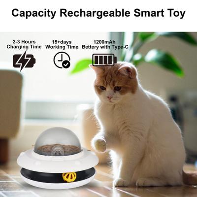 Show full view: Luckylala Electric Interactive Cat Feeder, White slide 5 of 10