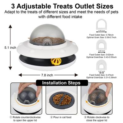 Show full view: Luckylala Electric Interactive Cat Feeder, White slide 7 of 10