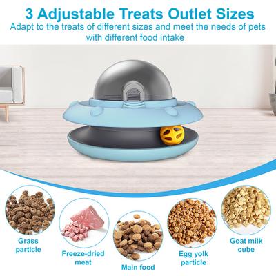 Show full view: Luckylala Electric Interactive Cat Feeder, Blue slide 7 of 11