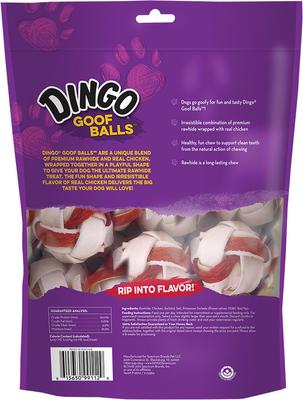 Show full view: Dingo Goof Balls Chicken Flavor Dog Treat, 18 count slide 3 of 9