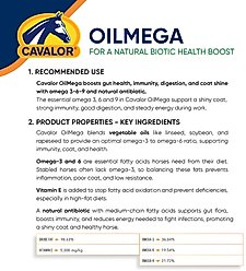 Cavalor OilMega Liquid Horse Supplement, 2-L bottle slide 2 of 5